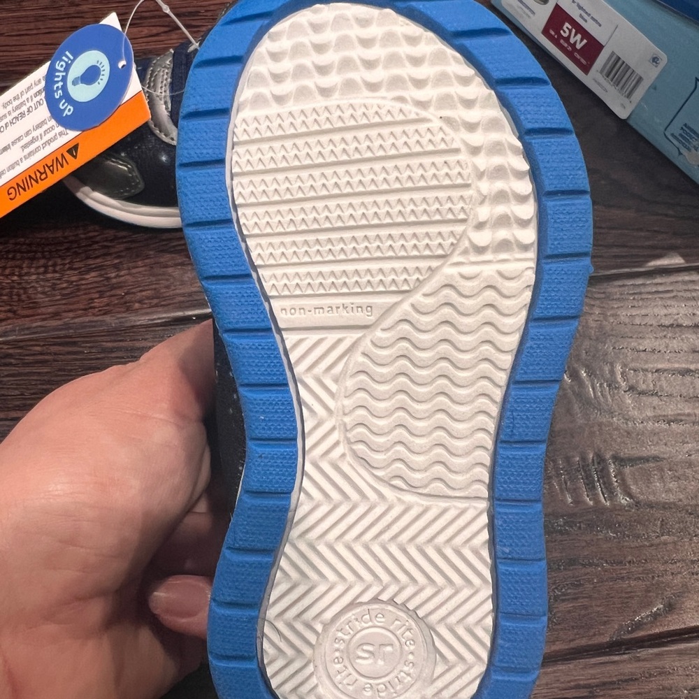 Stride Rite Lighted Astro - Blue and Gray - Picture 3 of 4